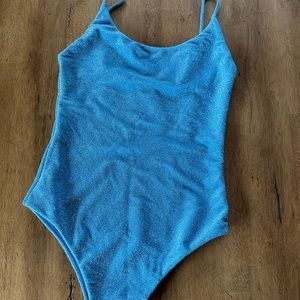 NWT MIKOH Blue Shimmer Lele One Piece